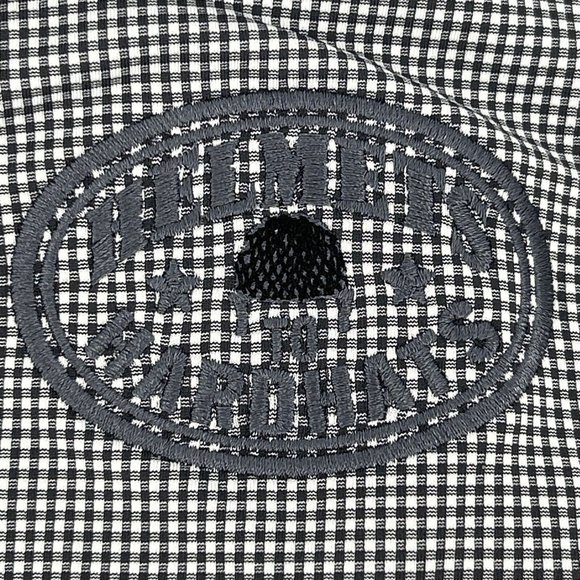 Mizzen+Main Spinnaker Shirt Men XL‎ Button Down White Black Helmets to Hard Hats - Picture 6 of 11